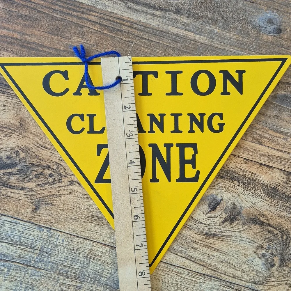 Laundry Room Vintage Metal Sign Set Of 2 Cute Red Stop Sign Yellow Caution Sign